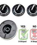 4 Pack Surface Burner Knobs For Jenn Air Cooktops With D Shaped Shaft Replacement Knobs Compatible With C100 C101 C201 C301