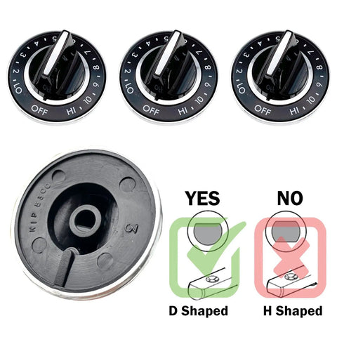 4 Pack Surface Burner Knobs For Jenn Air Cooktops With D Shaped Shaft Replacement Knobs Compatible With C100 C101 C201 C301