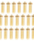 Brass Nozzle Set For Kobra 3 And Kobra S1 3D Printers, 20 Pack With 0.2mm 0.4mm 0.6mm 0.8mm 1.0mm Nozzles, Pro Grade Quality