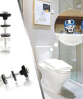 Universal Toilet Tank To Bowl Bolts Kit With Heavy Duty Stainless Steel Bolts Waterproof Rubber Gaskets And Washers
