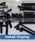 Universal M6 Crib Screws Replacement Kit 60 Piece Includes M6 X 20 30 40 50 60 Screws and Barrel Nuts Detail Display