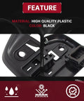 HECASA dash bezel panel for 1992–1997 Ford F-Series and Bronco; black plastic instrument cluster trim.