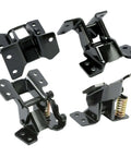 4 Piece Door Hinge Kit For Left Driver And Right Passenger Upper And Lower Steel Black Electrophoresis Finish Vehicle Door Hinge Replacement Set