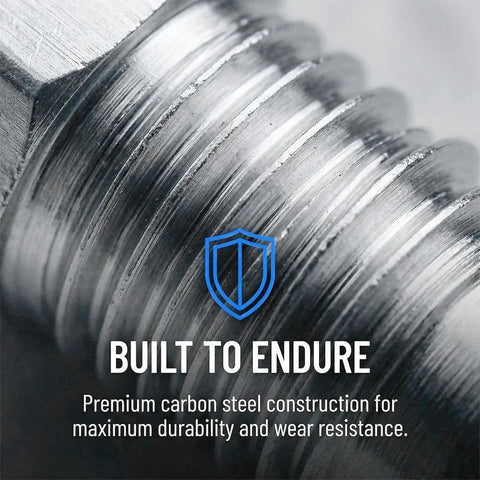 Close-up of Solid M10 Car Brake Bleeder Screw Replacement Kit with heavy-duty zinc-coated carbon steel for durability.