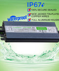 Outdoor 150W Waterproof LED Power Supply IP67 AC 110-260V To 12V 12.5A Non Dimmable Transformer with full aluminum housing