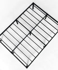 Heavy Duty 18 Inch Full XL Metal Bed Frame Zero Flex Rock Solid Steel Platform Base Quick Snap Together Support System view from above