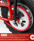 Heavy Duty 420 Chain 132 Link Chain With Breaker Tool And Links For 50cc To 212cc Dirt Bikes Go Karts ATVs on a wheel