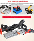 Heavy Duty Industrial Shop Vac With Blowing And Suction Options To Blow Off Sawdust And Collect Work Debris Compatible With Angle Grinders And Power Tools Giving Smooth Six Speed Settings For Quick Shop Cleanup diagram of tools connected to vacuum.