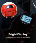 All In One Digital Multimeter True RMS 6000 Counts For AC DC Voltage And Current with backlit display in dark.