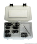 All-In-One ORFS Hydraulic O-Ring Face Seal Kit With 155 Buna-N O-Rings, 8 Sizes From 1/4 In To 1-1/2 In, Heavy-Duty High-Pressure Seals