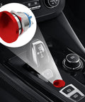 Red 22mm Mushroom Head Momentary Push Button Switch IP65 waterproof shown installed in vehicle panel, industrial control use