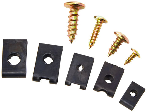 Heavy Duty Rust Resistant U Clip And Screw Assortment Kit Featuring Black Oxide Spring Steel Clips In A Slick Labeled Storage Box for car mods.
