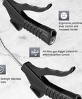 Air Nozzle Blower Gun With Pro Grade Pistol Grip Set For Compressors, Heavy Duty Iron Barrel And POM Handle, ergonomic design