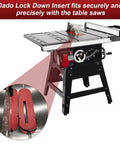 Dado Lock Down Insert Replacement Zero Clearance For Table Saws With 8 Inch Dado Sets Fits Cast Iron Saws Not For JSS Models
