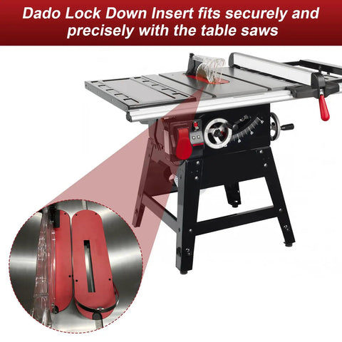 Dado Lock Down Insert Replacement Zero Clearance For Table Saws With 8 Inch Dado Sets Fits Cast Iron Saws Not For JSS Models