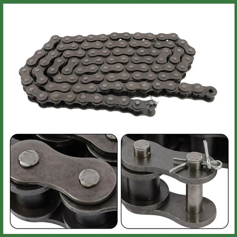 Grab A Fresh 10 Foot Heavy Duty Roller Chain Kit With Connecting Links Perfect For Sugar Mills And Construction Jobs That Needs Serious Grit And Long Term Stability Without The Hassle, heavy steel chain