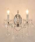 Snag These Cool Crystal Wall Sconces Boasting A Maria Theresa Design With Two Brilliant Lights Ideal Wall Mounted Fixtures