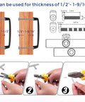 Installation guide for 30 Pack 5 Inch Matte Black Cabinet Handles For Kitchen Cupboard And Drawer Pulls