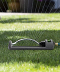 18 Brass Nozzles Oscillating Lawn Sprinkler For Lawns Up To 3600 Sq Ft With Heavy Duty Base Upgraded Brass Nozzle Gray Finish