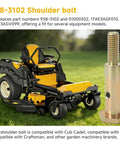 Shoulder Bolt 7/16-14 For Lawn Mowers And Lawn Tractors Replacement Part 738-3102 938-3102 Durable Fastener Next to Mower