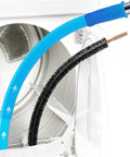 Dryer Vent Cleaner Kit With Universal Vacuum Hose Attachment and Dryer Lint Brush in dryer vent for fluff removal
