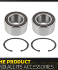 2 Pack Front Wheel Bearing Assembly For Ford Escape 2013-2019, Focus 2012-2018, C-Max 2013-2018, Transit Connect 2014-2018, Lincoln MKC 2015-2019 - Right Or Left Front Wheel Bearing Replacement with snap rings