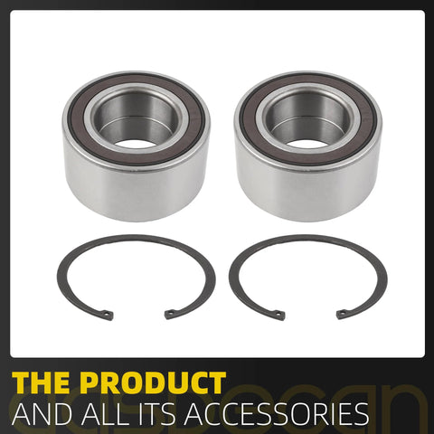 2 Pack Front Wheel Bearing Assembly For Ford Escape 2013-2019, Focus 2012-2018, C-Max 2013-2018, Transit Connect 2014-2018, Lincoln MKC 2015-2019 - Right Or Left Front Wheel Bearing Replacement with snap rings
