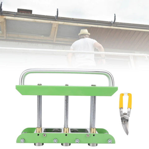 Rock Solid Three Station Roller Bender For No Sweat Metal Forming And Easy Standing Seam Roofing Work From Five Eighths To Four Inches In Twenty Nine To Twenty Two Gauge Steel Or Aluminum Sheets