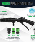 Heavy Duty Radiator Coolant Flush Gun With Manual Twin Pump To Blow Out Stubborn Buildup And Rust From Heater Cores and Entire Cooling System For A Smooth Running Rig