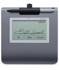 Slick Low Profile Signature Pad With A Sharp 4.5 Inch Monochrome Screen Built For Hassle Free Digital Signing On Pc And Mac showing a user signature.