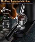 No Fuss Portable Rechargeable Conical Burr Coffee Grinder With 60 Precision Settings And Usb C Quick Charge Battery Powered Espresso Grinder With Bellows Hopper For Straight Up Fresh Cup Joy features 51mm and 58mm holders.