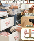 Bow Shaped Dresser Knobs 10 Pack Pink Zinc Alloy Drawer Pulls installation guide for cabinets and bookcases