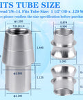 Beefy 7/8-14 Heim Joint Rod End Kit With 7/8-1/2 HMS Spacers And.120 Wall Bung Chromoly Panhard Bar For Steering And Suspension Traction Bars And Steering Linkage Two Sets With Right And Left Hand Threads, dimensioned bung