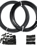 Bicycle Brake And Shift Cable Housing Kit With 50ft Total Length Two 25ft Rolls Of 4mm And 5mm Housing Includes 80 End Caps