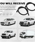 2 Pack 11/32 Inch By 36 Inch Car Brake Booster Vacuum Hose Kit with clamps and compatible vehicles.