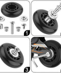 Inline Skates Axle Spacer Screws Replacement Kit with Allen Wrenches for Roller Blades, durable alloy parts and wheels