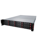 Rock Solid Twelve Bay Enterprise Rackmount Storage Server offers two hundred forty terabyte capacity with genuine hard drives.