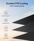 Layers of durable ETFE coating for 100W Foldable Solar Panel For Solar Generator And Camping Gear With Adjustable Kickstands