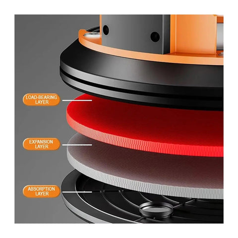 Heavy Duty Electric Vacuum Suction Cup Lifter With Type C Charging And Led Digital Display. This Cordless Glass Handler Features One Button Auto Adsorption, Powerful Brushless Motor For Quick, Dust And Water Resistant Material Handling In Your Garage Or