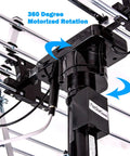Close view of motorized 360-degree rotation mechanism on Outdoor Amplified HDTV Antenna Up To 200 Mile Range With 360 Degree Rotation