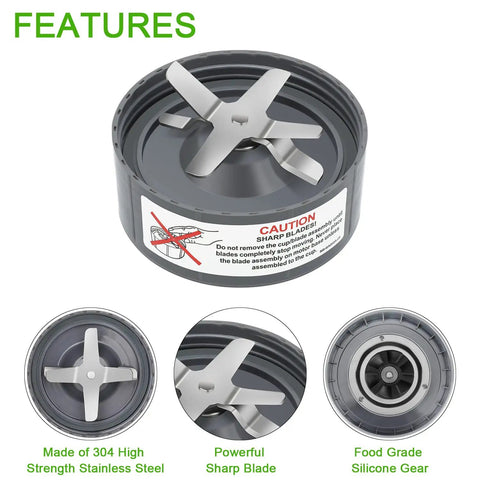 9-Piece Blender Accessory Kit Must-Have Replacement Parts Compatible With 600W Original And 900W Pro High-Speed Blenders Blade