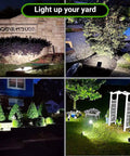 32 LED Outdoor Solar Spotlight Kit With 3 Lighting Modes Waterproof Landscape Lights for yard garden driveway highlighting trees and pathways