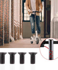 Rock Solid Electric Scooter Front Head Screw Kit With Hex Handles For M365 Models showing four black hex screws designed for e scooter assembly.