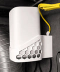 Wall Mount Bracket For Xfinity Comcast Xb8 Router Wifi with honeycomb design, providing cooling and tidy cable management.