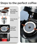 Steps to use Reusable Stainless Steel K Cups For Keurig 1.0 And 2.0 Universal Refillable Coffee Filter Pods For Most Keurig Brewers BPA Free