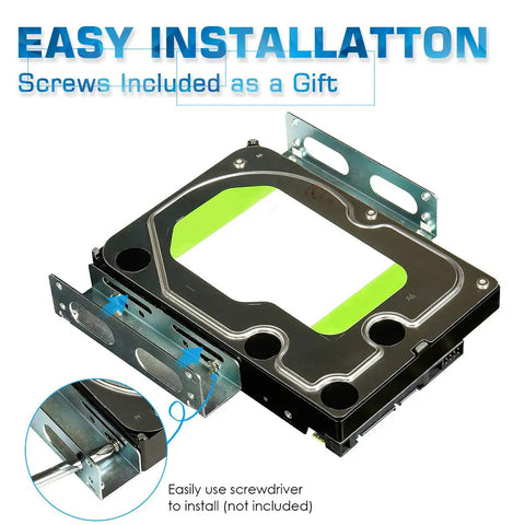 Built Like A Tank 3.5 To 5.25 Inch Drive Bay Adapter For Hdd And Ssd Storage Straight Up Transforms Your Pc Setup With This Metal Mounting Bracket Gonna Fit Perfect Inside Your Rig And Level Up Every Build