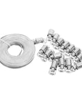 Heavy Duty Stainless Steel Clamp Banding Kit With Adjustable Worm Drive Hose Clamp Roll Perfect For Pipe And Water Hose Repairs In Damp Outdoor Settings Featuring Reusable Buckles For Easy Diy Installations That Save You Gnarly Time, coil and clamps