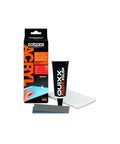 Acrylic Scratch Remover For Clear Plastic And Plexiglas On Cars Motorcycles Caravans And Boats That Removes Scratches Fast With Pro Grade Results That Looks Like A Factory Finish kit with polish tube and pads.