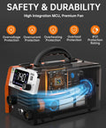 3 In 1 MIG Welder 110V Flux Core TIG Lift Stick Gasless Wire Welding Kit with handheld gun, IGBT inverter, LED display