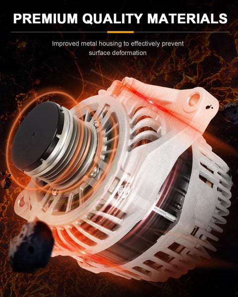 Dope Replacement Alternator For Mitsubishi Lancer 2.0L 2008 2015 Fits DE ES Sportback Evolution 2.0L with metal housing